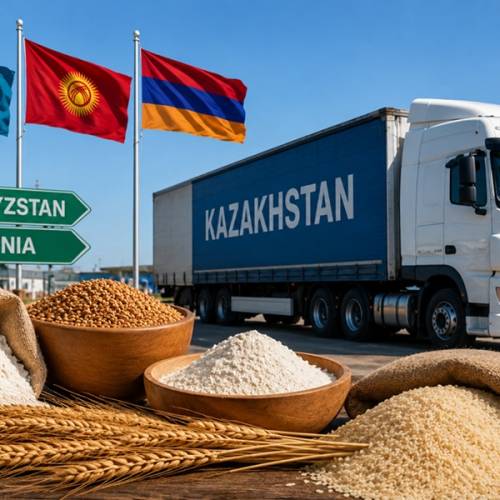 Казахстан планирует увеличить экспорт сельхозпродукции в Кыргызстан и Армению