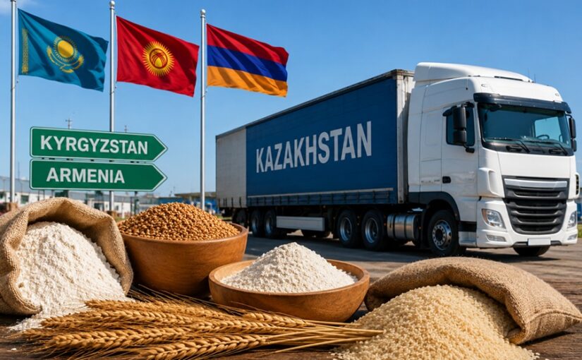 Казахстан планирует увеличить экспорт сельхозпродукции в Кыргызстан и Армению